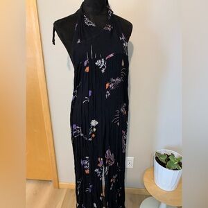 Floral Black Jumpsuit